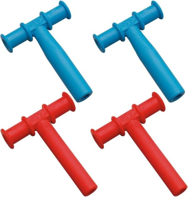 Chewy Tubes Teether, 4 Pack - Blue/Red Kit Toy Fun