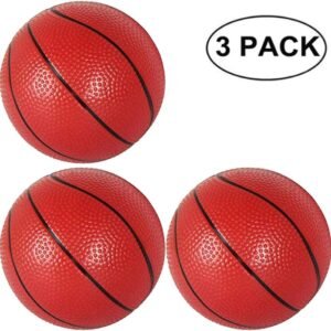 Xstar 3PCS Mini Baketball Kick Balls Replacement Rubber Plastic Baketball Toy Plastic
