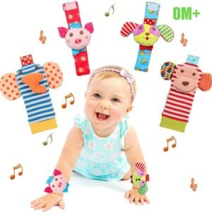 Bloobloomax Baby Einstein Toys Soft Foot Finder Socks Wrists Rattles Ankle Leg