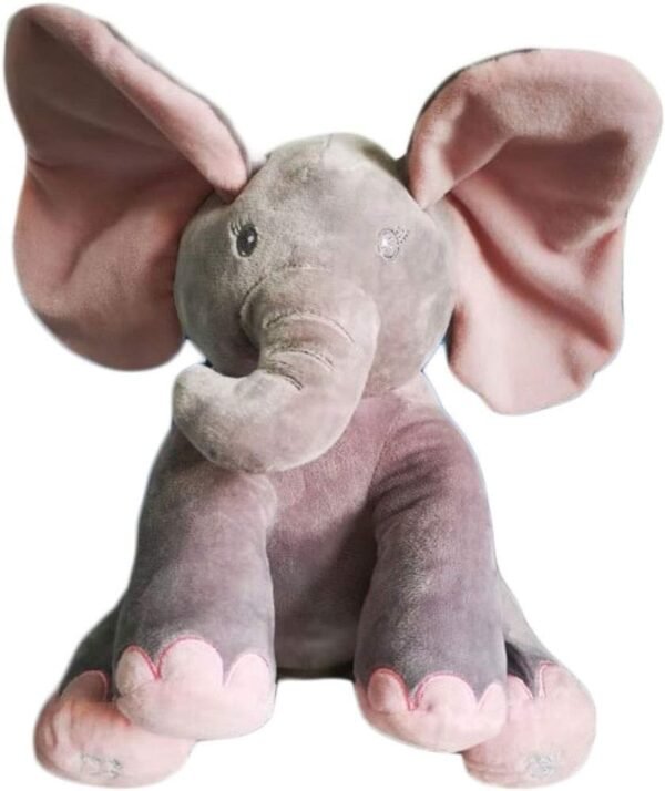 Dimple Kaia Elephant Animated Plush Singing Elephant with Peek-a-boo Interactive Feature