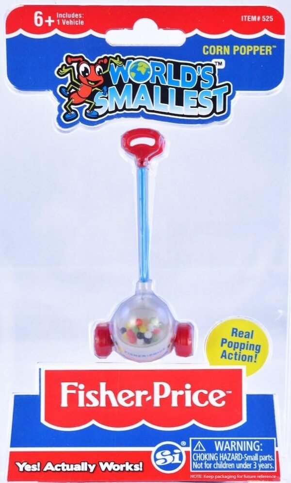 Worlds Smallest Fisher Price Corn Popper Kit Toy Fun Kids
