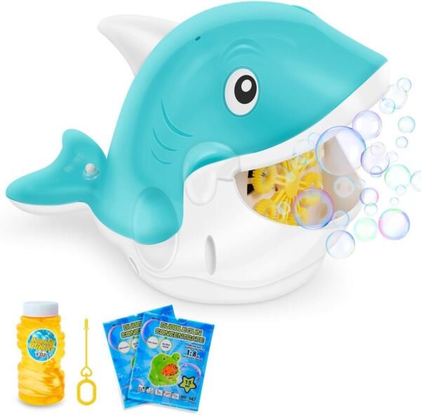 Bubble Machine for Kids Toddlers, Automatic Bubble Blower with Bubble Solution for