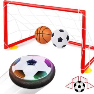 Betheaces Kids Toys Hover Soccer Ball Set 2 Goals Gift Football Disk