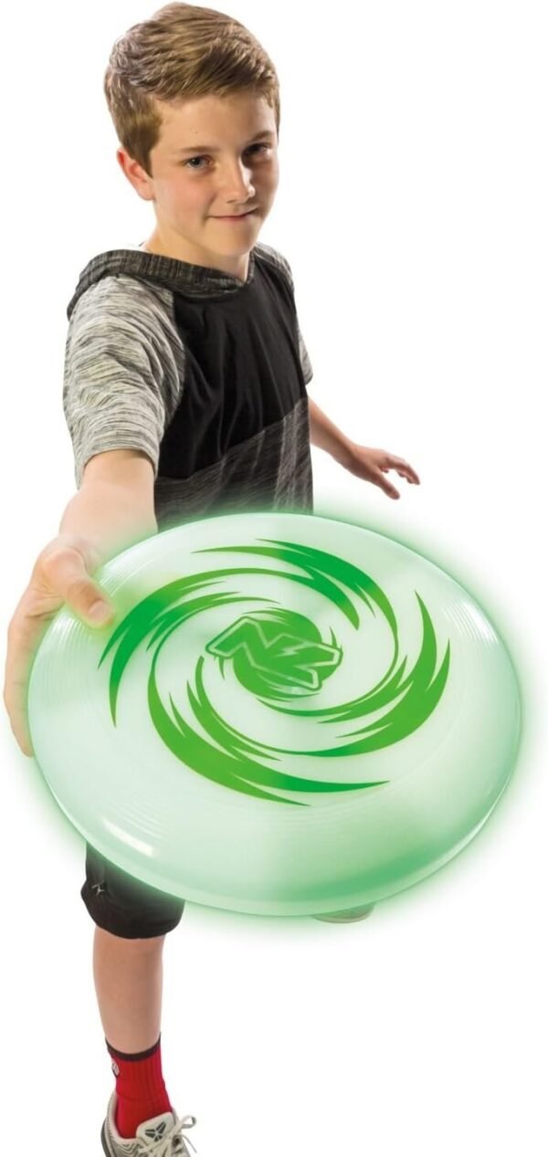 NightZone Horizon Light Up Disc by Toysmith - Flying Disk Toy with