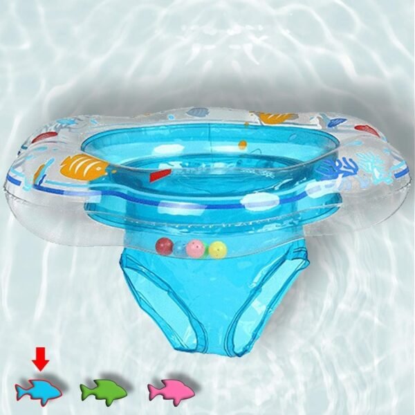 Baby Swimming Ring Floats with Safety Seat Double Airbag Swim Rings for