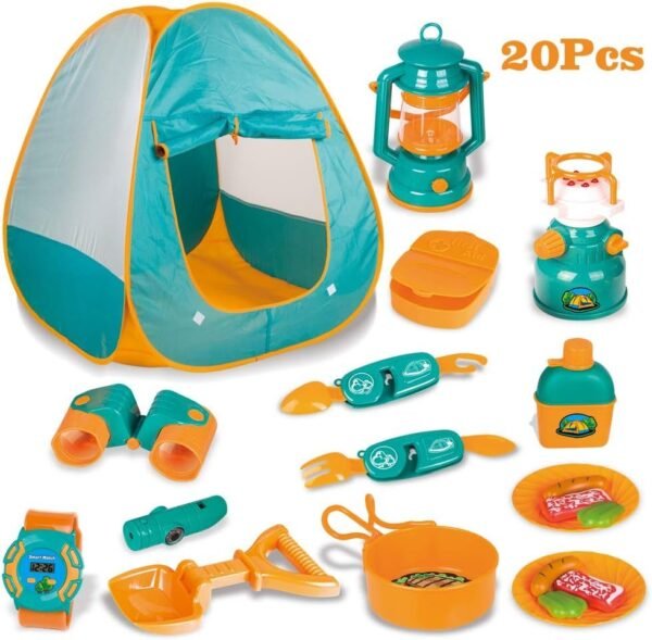 LBLA 20 PCs Kids Camping Set , Pop Up Tent with Kids