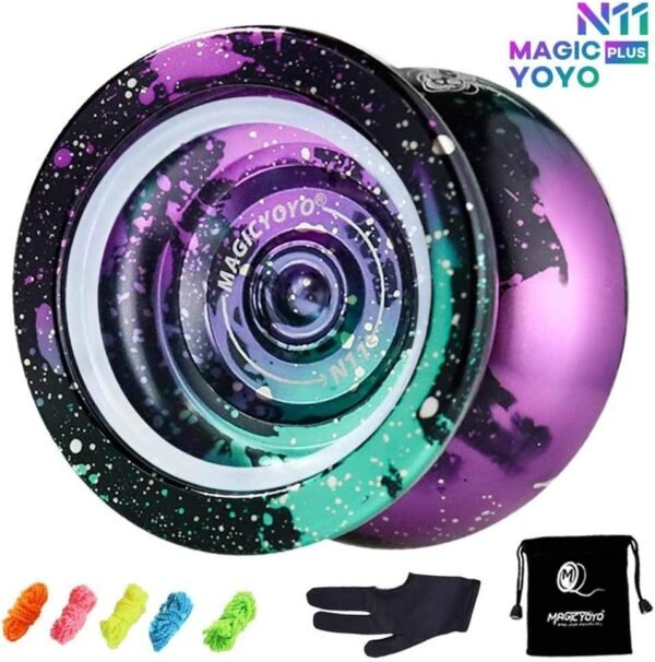 MAGICYOYO Yoyo Professional N11 Unresponsive Pro Yoyos Metal Alloy Aluminum Yoyo 4