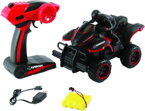 YARMOSHI Remote Control ATV w/ Rider. USB Charger - High-Speed Extreme All-Terrain