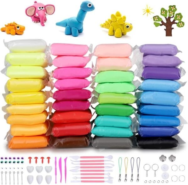 DaCool Modeling Clay 36 Colors Air Dry Ultra Light Soft Magic Molding