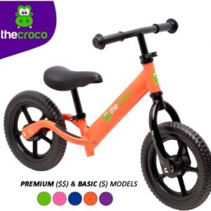 TheCroco Lightweight Balance Bike Premium for Toddlers and Kids Kit