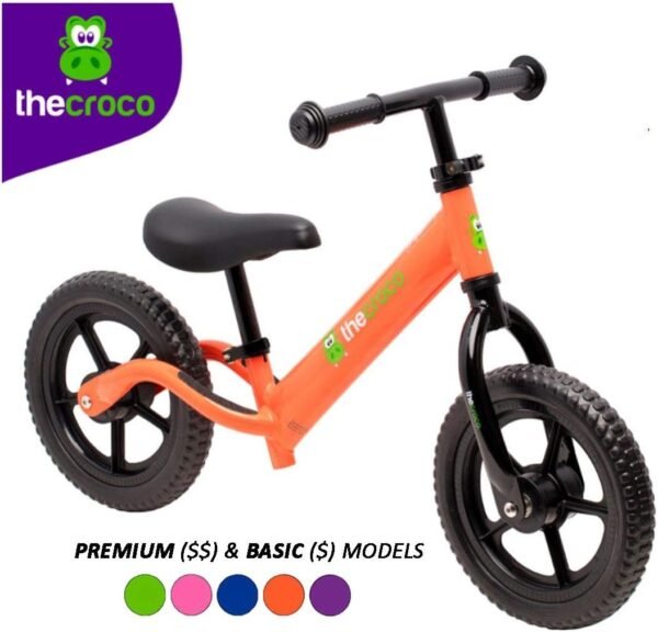 TheCroco Lightweight Balance Bike Premium for Toddlers and Kids Kit