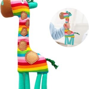 MIMIDOU Plush Rattle Toy for Baby, Kids Handbells Rattles Toys, Soft Plush