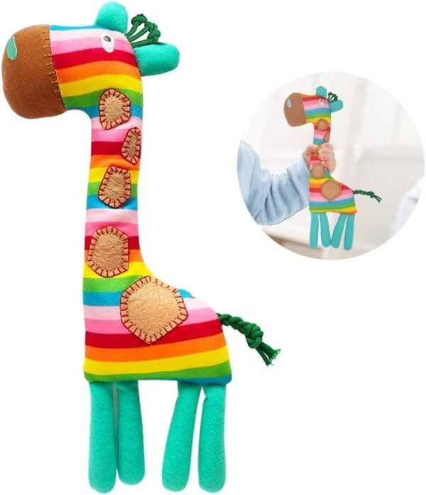 MIMIDOU Plush Rattle Toy for Baby, Kids Handbells Rattles Toys, Soft Plush