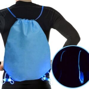 MyDeal VisiPACK LED Backpack Party Bag with Light Up Straps and Lightweight