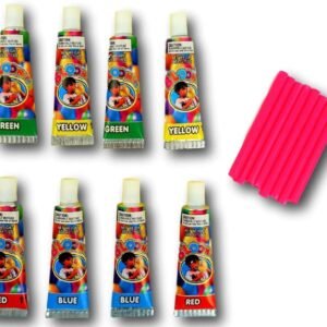 Bloonies Plastic Balloons Variety Pack, 8 Tubes of Assorted Colors