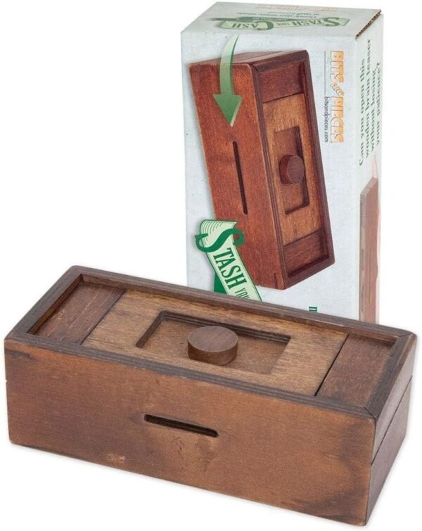 Bits and Pieces - Stash Your Cash - Secret Puzzle Box Brainteaser