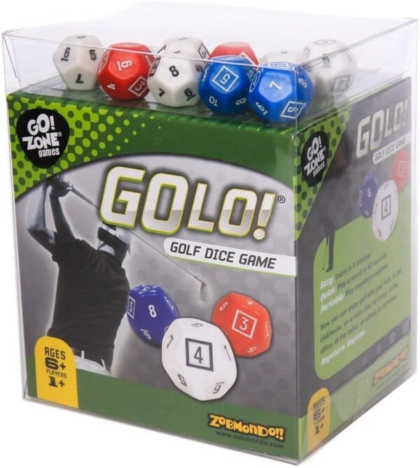 GOLO Golf Dice Game For Golfers, Families, and Kids Portable Fun Game