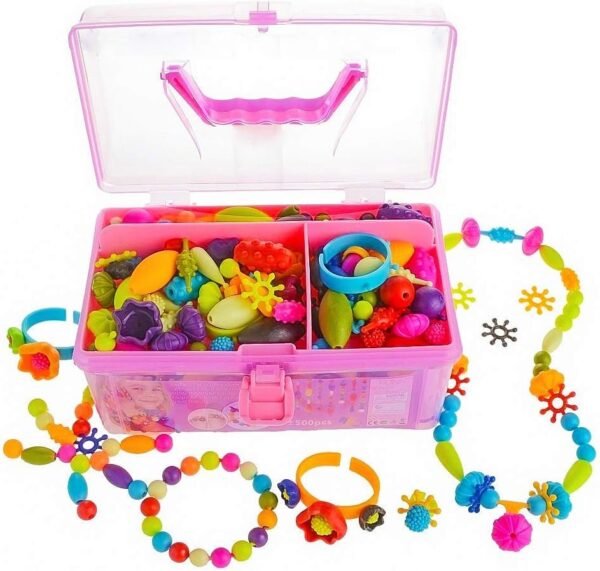 Gili Pop Beads, Jewelry Making Kit for 4, 5, 6, 7 Year