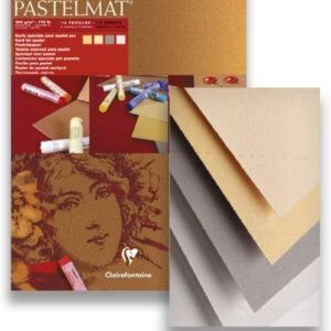 Clairefontaine 96016C Pastelmat, glued pad, 18x24cm, 18 x 24 cm, Assorted Colours