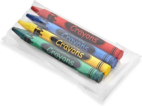 Crayon King 200 Bulk Crayons 50 Sets of 4-Packs in Cello Restaurants,