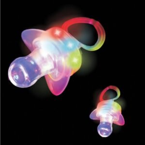 Supreme Party & Novelties 12 Assorted LED Toy Pacifiers - Pack of