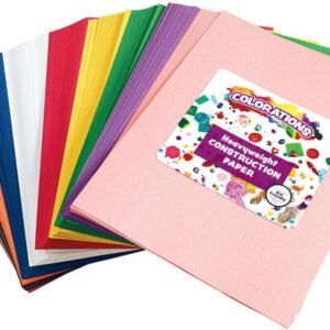 Construction Paper Pack, 10 Assorted Colors, 9 x 12, 600 Sheets, Heavy