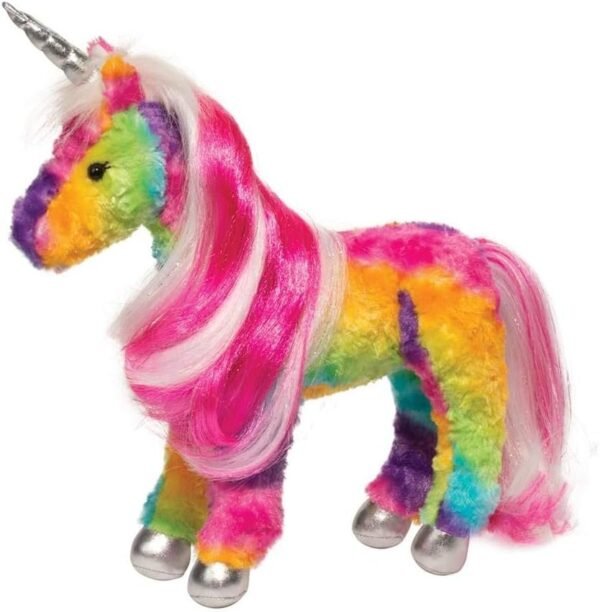 Douglas Joy Rainbow Princess Unicorn Plush Stuffed Animal Kit Toy