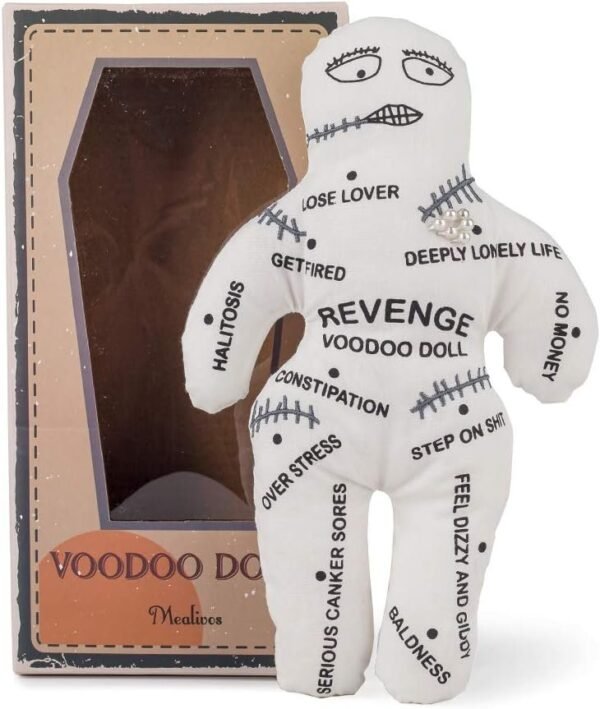 Mealivos Personalised Revenge Voodoo Doll White Kit Toy Fun Kids