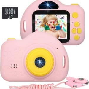 JLtech Kids Camera, Digital Video Recorder Camera for Girls, Rechargeable Shockproof Mini