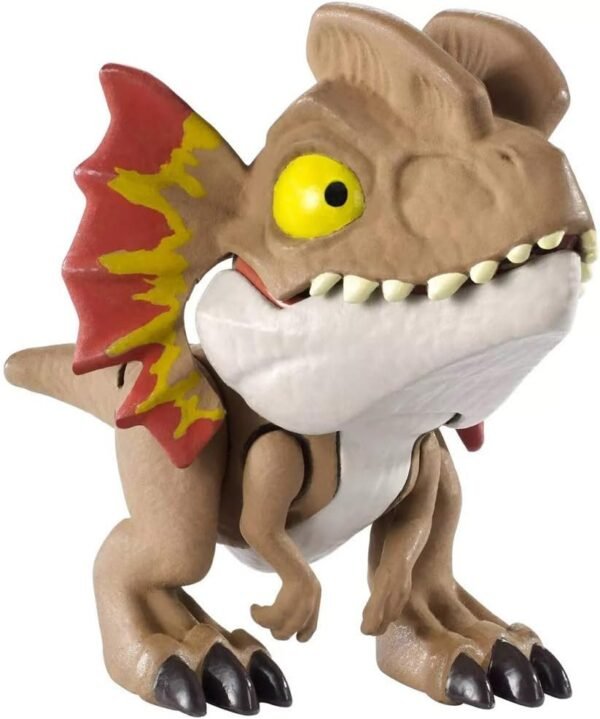 Jurassic World Snap Squad Dilophosaurus - Small Scale Collectible Dinosaur ~ Wave
