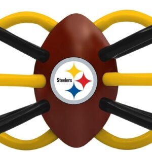Baby Fanatic Pittsburgh Steelers Winkle Teether Rattle Kit Toy Fun