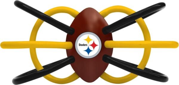 Baby Fanatic Pittsburgh Steelers Winkle Teether Rattle Kit Toy Fun