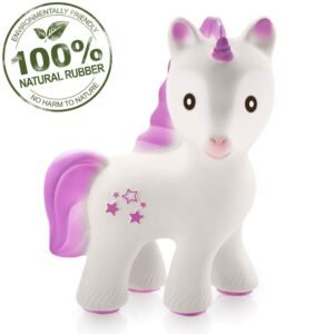 caaocho Baby Teething Toys - Mira The Unicorn Teethers for Babies BPA
