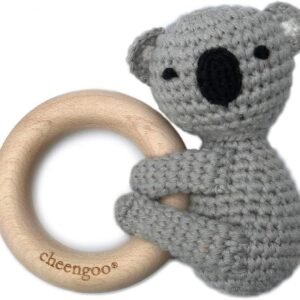 Cheengoo All Natural Baby Toy - Koala Rattle Teether Kit