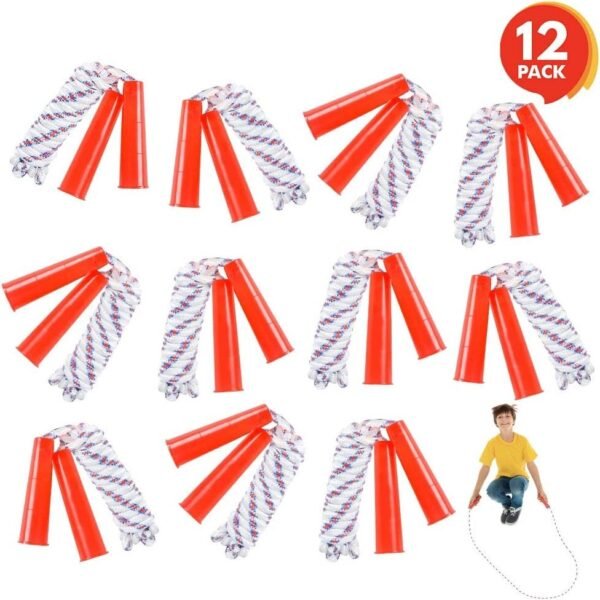 ArtCreativity 84 Inch Nylon Ropes for Kids - Pack of 12 -