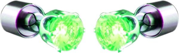 blinkee LED Faux Diamond Pierced Earrings Green by Kit Toy