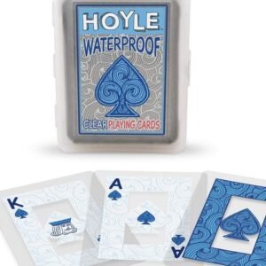 Hoyle Waterproof Clear Playing Cards Kit Toy Fun Kids Pack
