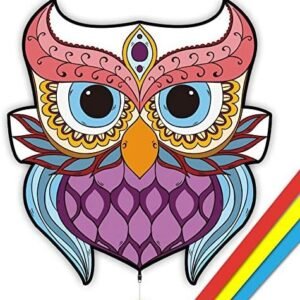 Mints Colorful Life Owl Bird Kite for Kids & Adults, 30x28 Queen