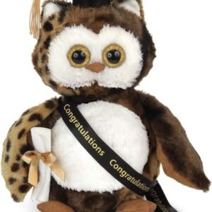 Bearington Wisdom Class of 2020 Graduation Plush Stuffed Animal Owl, 8.5 inches