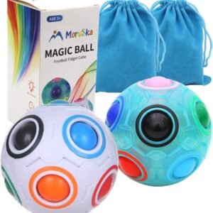 Moruska Rainbow Puzzle Ball Cube Magic Rainbow Ball Puzzle Color Shift Puzzle