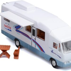 HAPTIME 7.6 inch Cool Mini Motorhome Toy Die-cast Pullback Recreational Vehicle Pull
