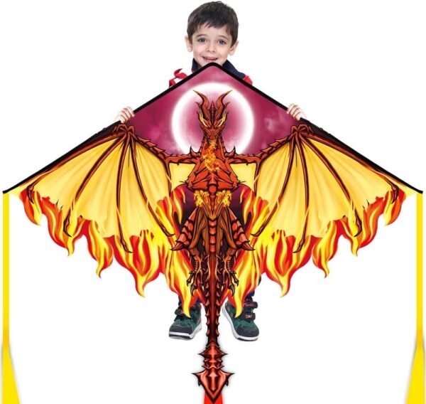 Mints Colorful Life Dragon Kite for Kids Adults, Easy to Fly Best