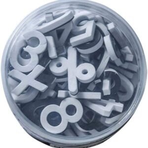 Lzttyee Decorative Magnetic EVA Alphabet Letters/Arabic Numerals for Refrigerator/White Board 78pcs Numbers