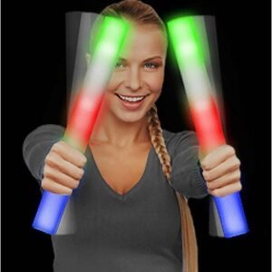 Fun Central V11 LED Foam Light Stick Baton Supreme - Multicolor Color