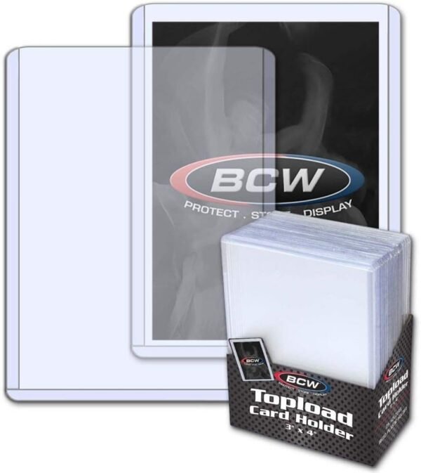 BCW 25 Brand Trading Card Toploaders - Rigid Plastic Sleeves - TCSVTH