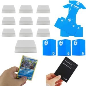 1000 Clear Card Sleeves 66x91 mm Perfect Size for Boardgame TCG Standard