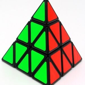 YJ Pyramid Speed Cube 3X3 Triangle Magic Cube Puzzle Toy Black