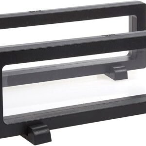 2 Set 3D Display Cases, Floating Black Display Stand Holder Frame for