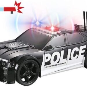 Police Toy Car Friction Powered Plastic Vehicle Toy Lights and Siren Sounds