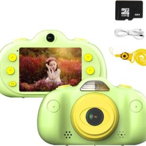 Shockproof Kids Camera Rechargeable 8MP Digital Camera for Kids Camcorder with 8G